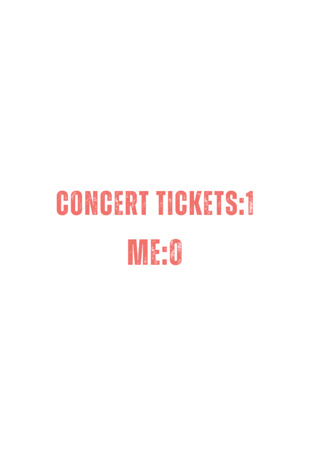 Concert Tickets Themed Hoodie