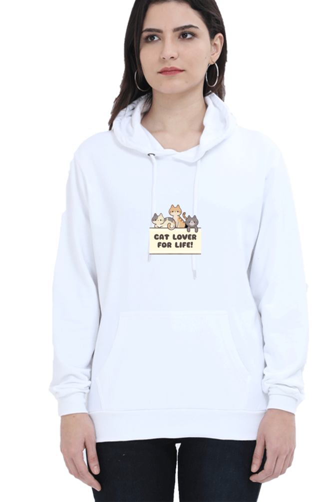 Purr-fectly Stylish: Cat Design Hoodie - Print Pulse