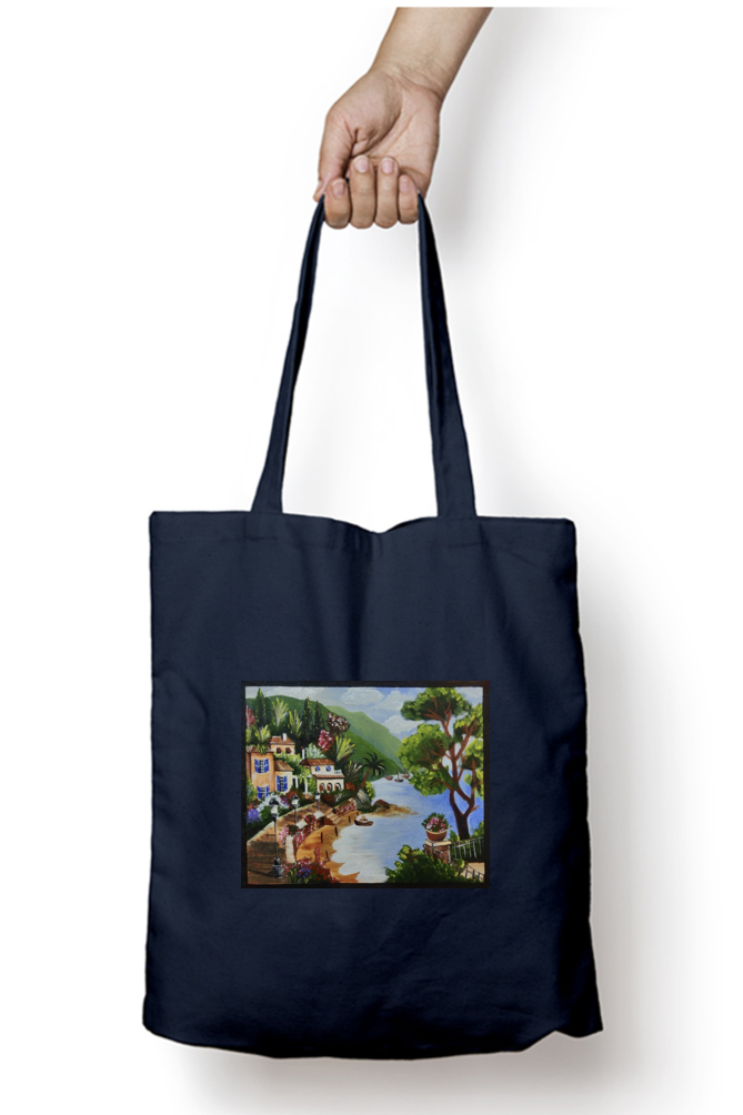 Streets of Paris by the Sea Tote Bag - Print Pulse