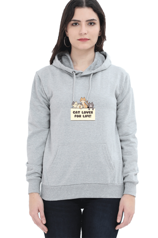 Purr-fectly Stylish: Cat Design Hoodie - Print Pulse