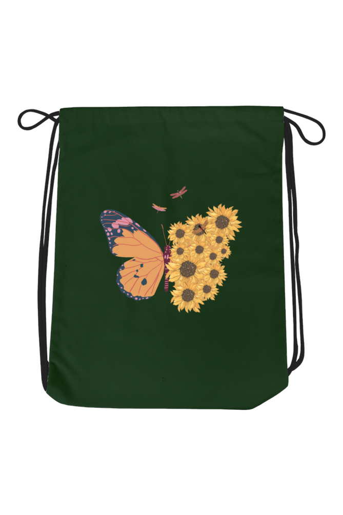 Butterfly designed Drawstring Bag - Print Pulse